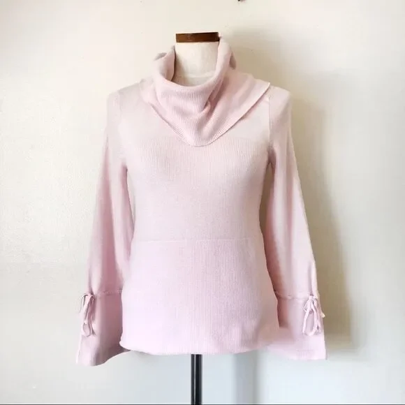 Anthropologie Moth Pink turtleneck sweater XS - Picture 2 of 5